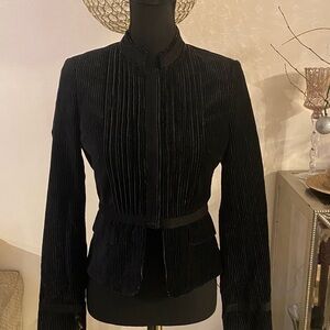 Day Birger et Mikkelsen Elegant dark blue Velvet Women's Blazer size 36